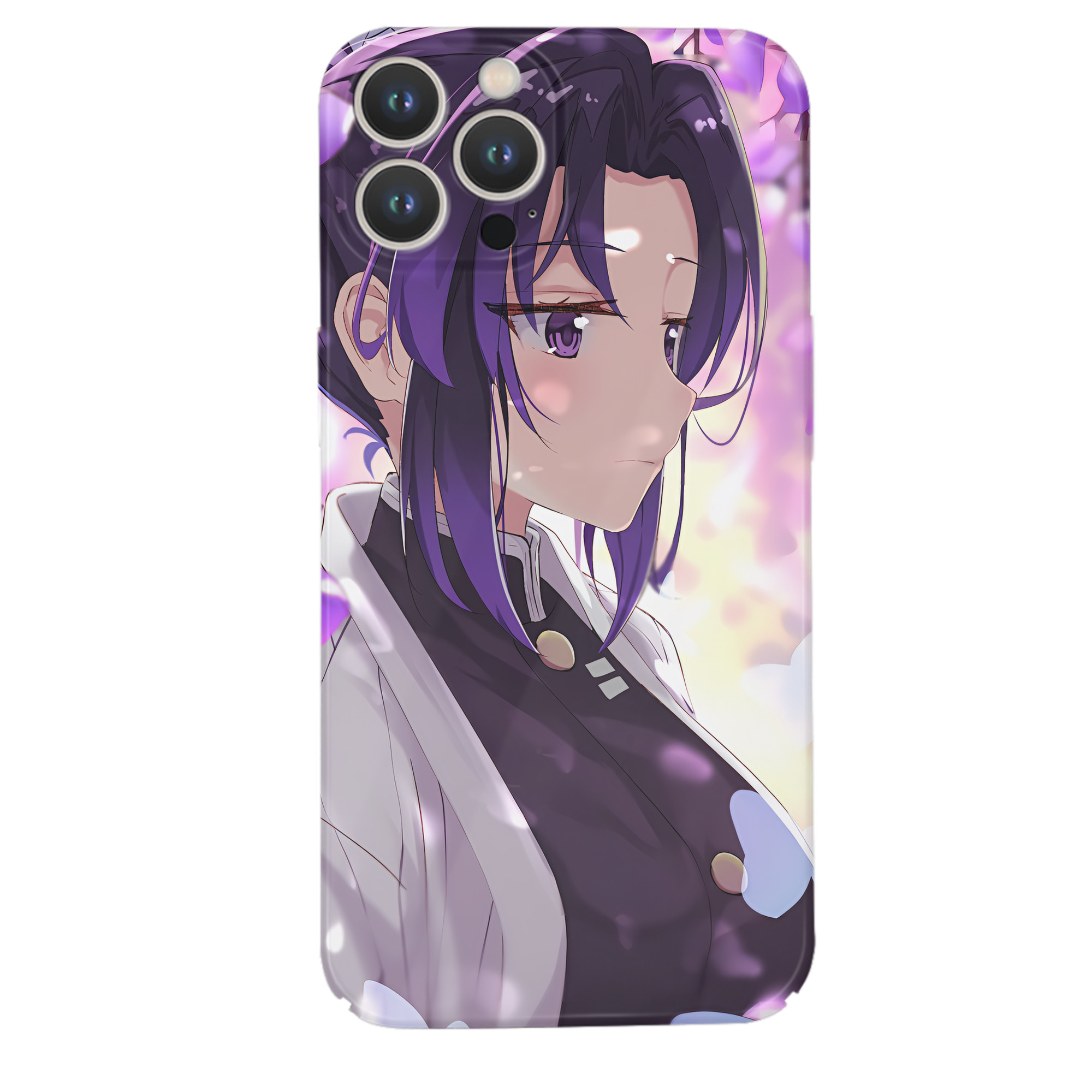 （画像用） 鬼滅の刃（きめつのやいば）蟲柱-胡蝶 しのぶ／こちょう しのぶ Kochou Shinobu 【iPhone 14シリーズ対応】ハードケース